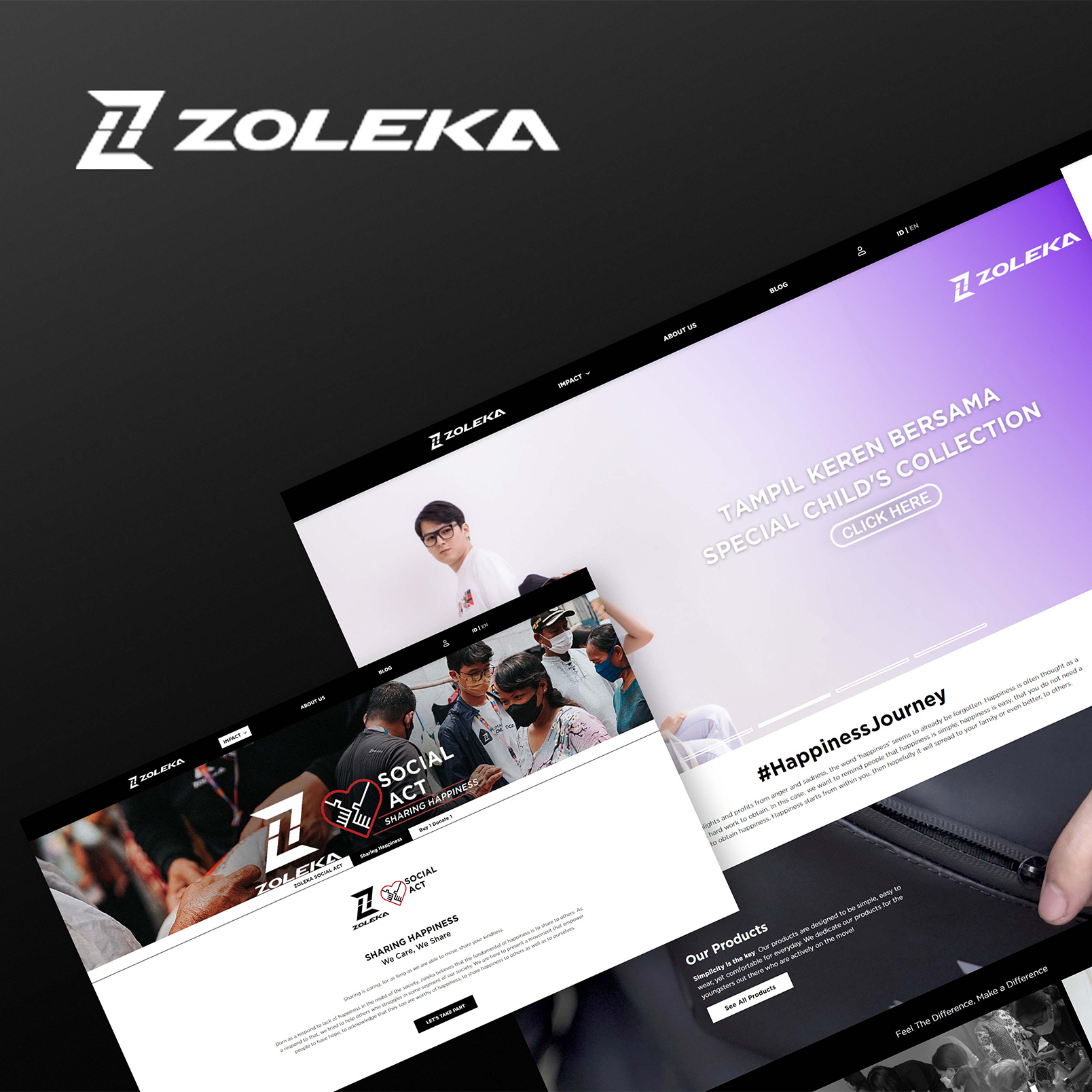 Portfolio Gerai Jasa Pembuatan Website (Zoleka - Website Fashion)