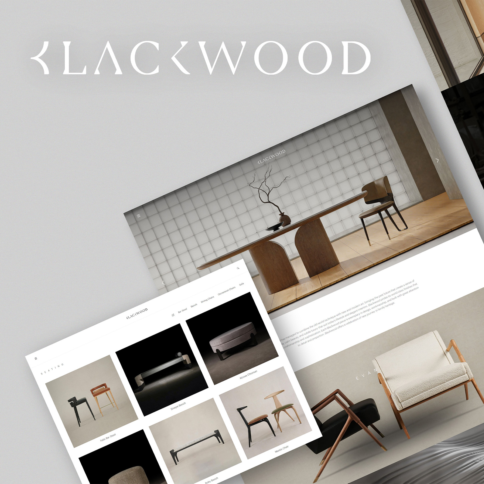 Portfolio Gerai Jasa Pembuatan Website (Blackwood - Website Furniture)