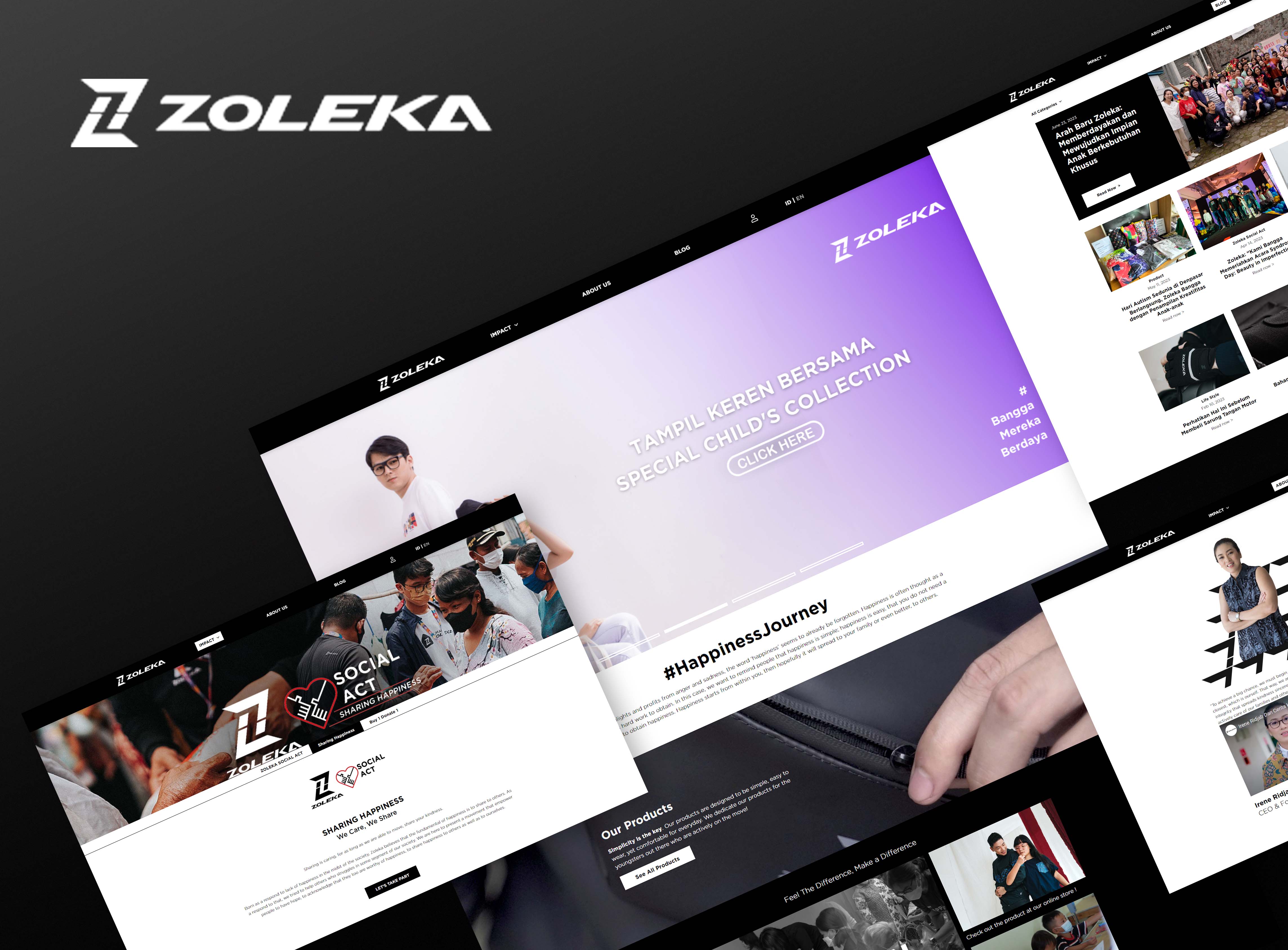 Portfolio Gerai Jasa Pembuatan Website (Zoleka - Website Fashion) Main