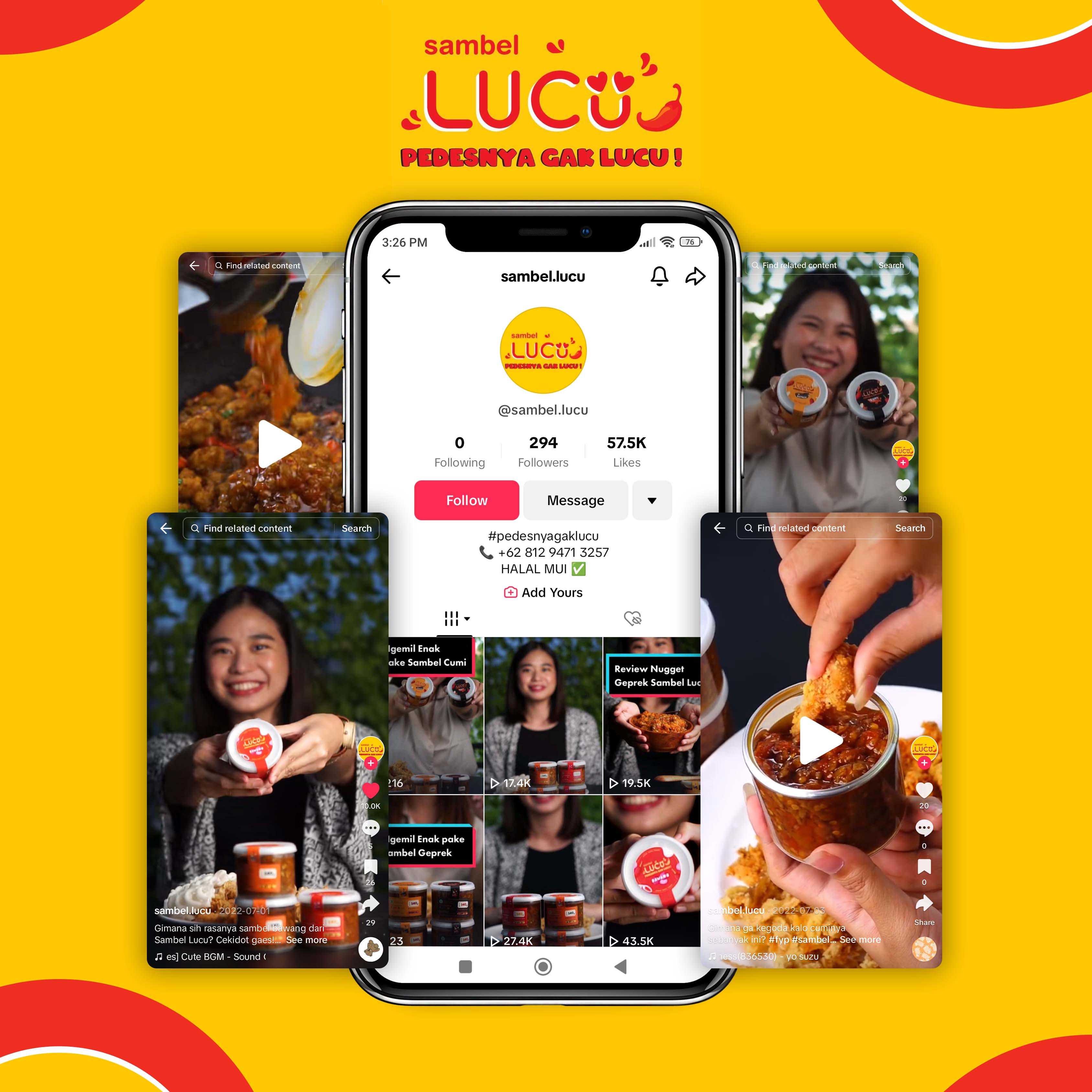 Portfolio Gerai Jasa Manajemen Sosial Media (Sambel Lucu - Manajemen Tiktok) Main