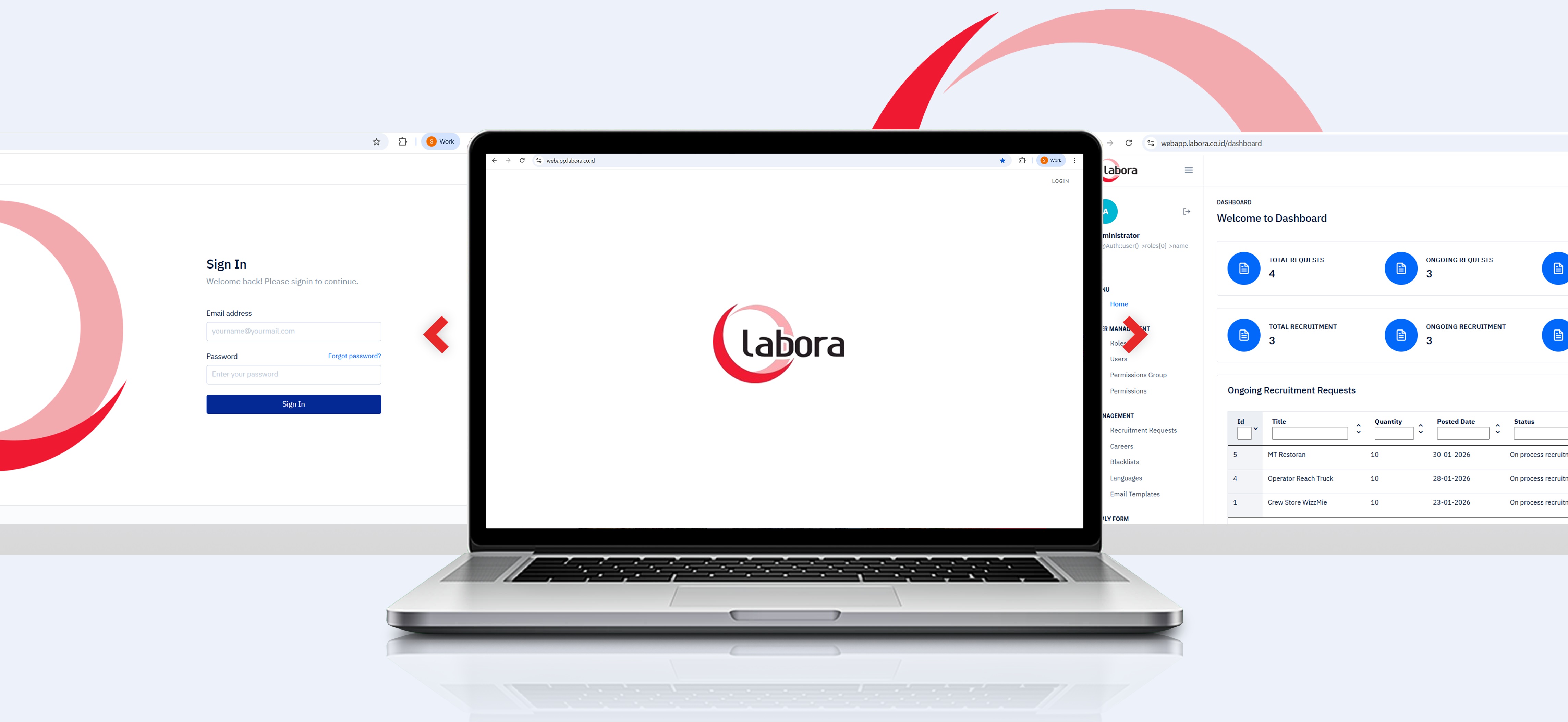 Portfolio Gerai Jasa Pembuatan Website (LABORA - Website) Result