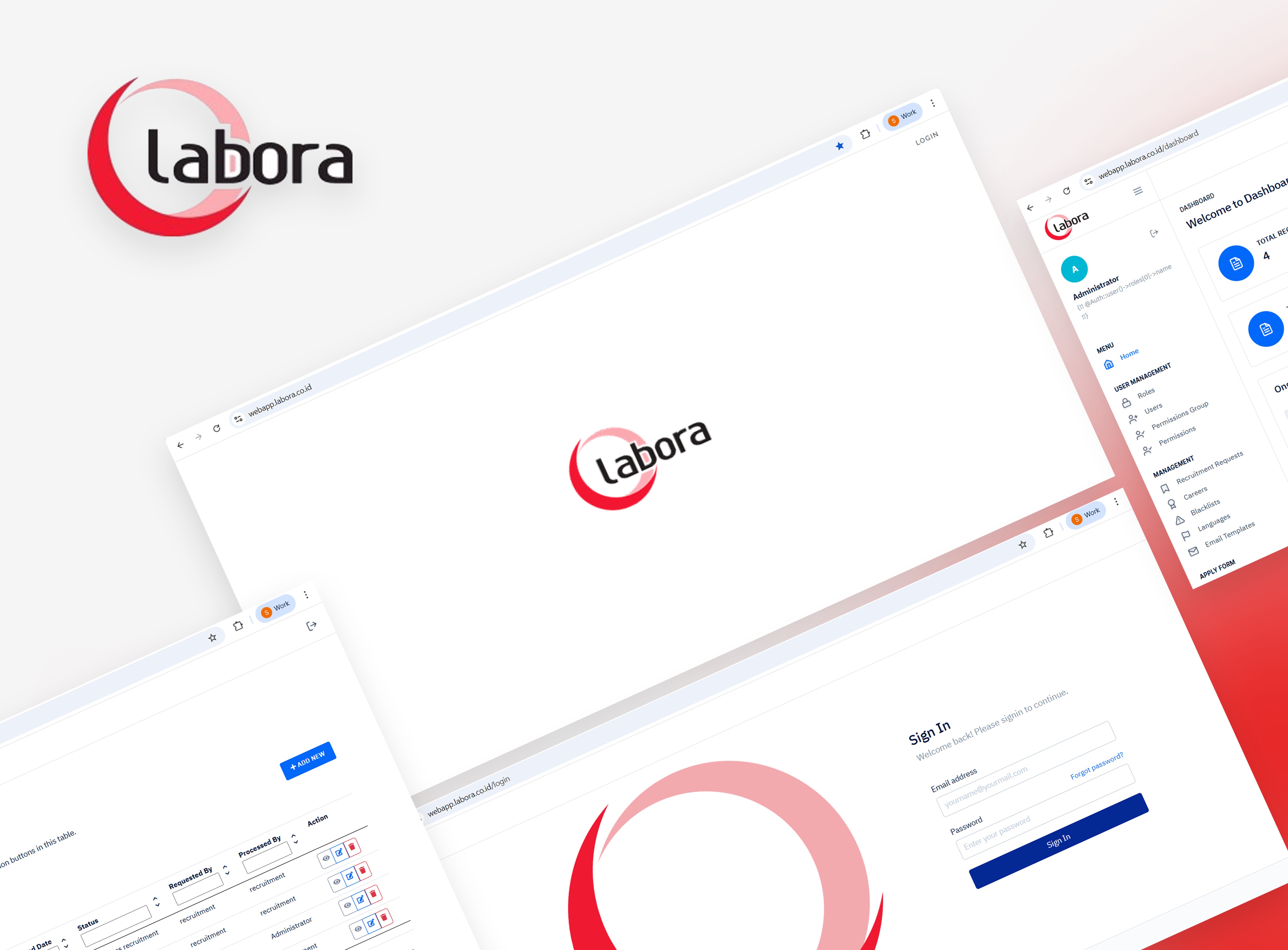 Portfolio Gerai Jasa Pembuatan Website (LABORA - Website)